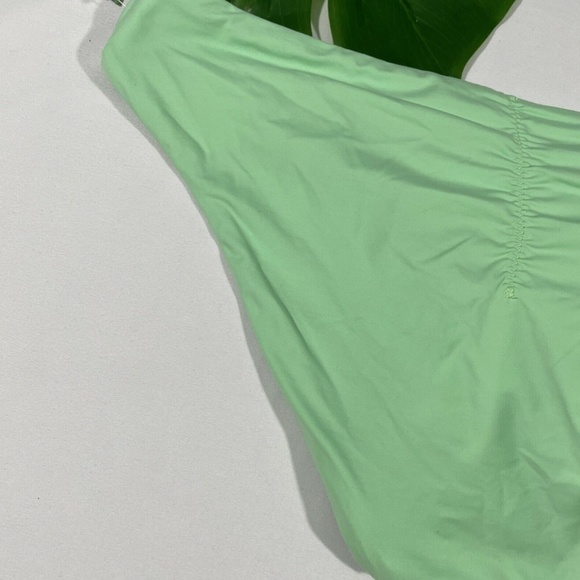 NEW BECCA [‎ Large ] Shirred Color Code Hipster Bikini Bottoms in Mint - Picture 11 of 11